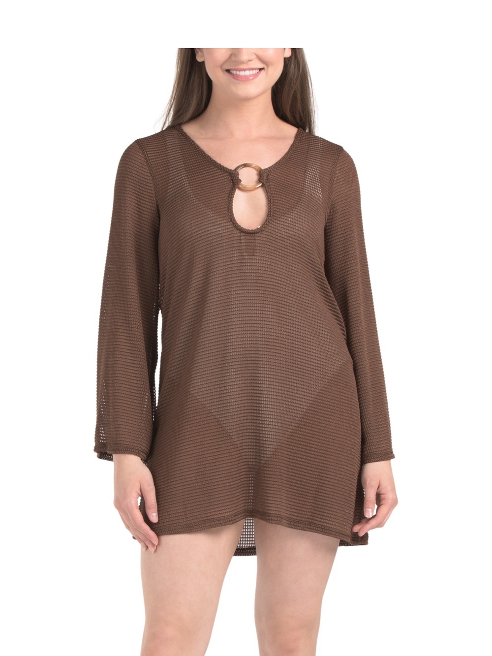 DOTTI
Open Ring Mesh Tunic Cover-Up
